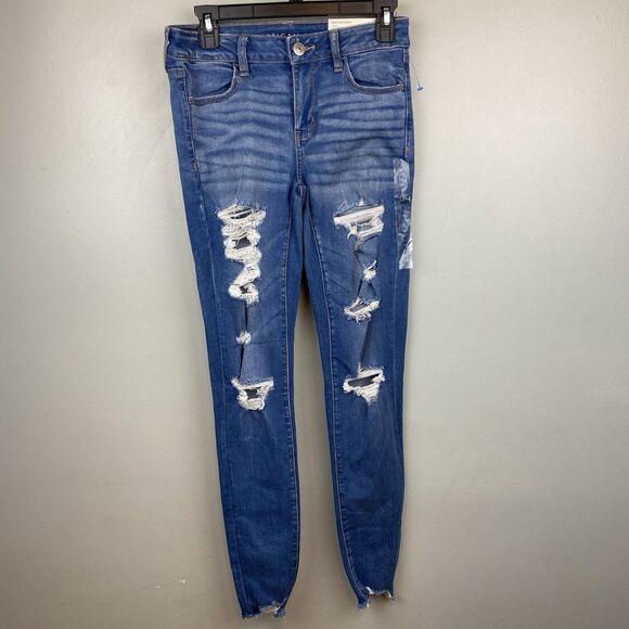 American eagle jeans women's 6 LONG | 28x30 next level stretch nwt jegging - Picture 1 of 16
